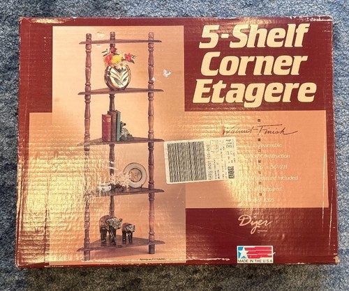 Vintage 1989 wood shelf - vintage,