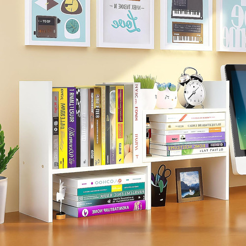 Desktop shelf organizer - desktop,