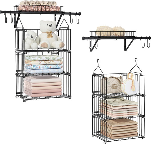 Tier hanging closet - 3-tier,