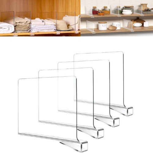 Clear shelf dividers for - shelf,