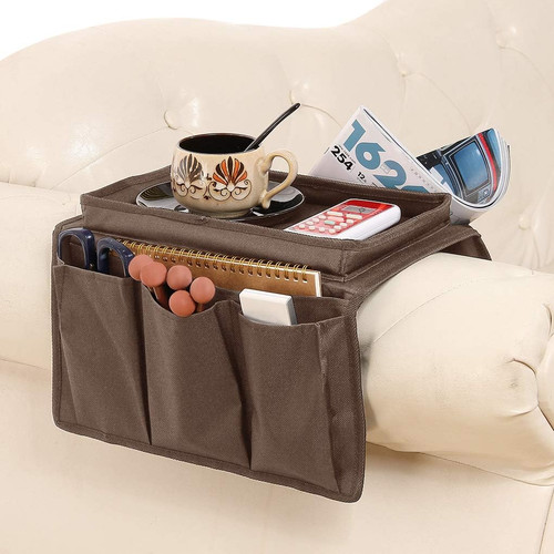 Sofa armrest organizer with - organizer,